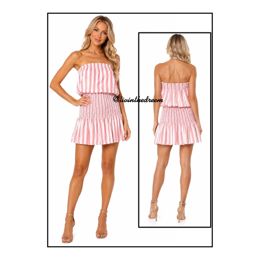 BLUE LIFE GOOD KARMA STRIPE MINI DRESS SZ L MSRP $148